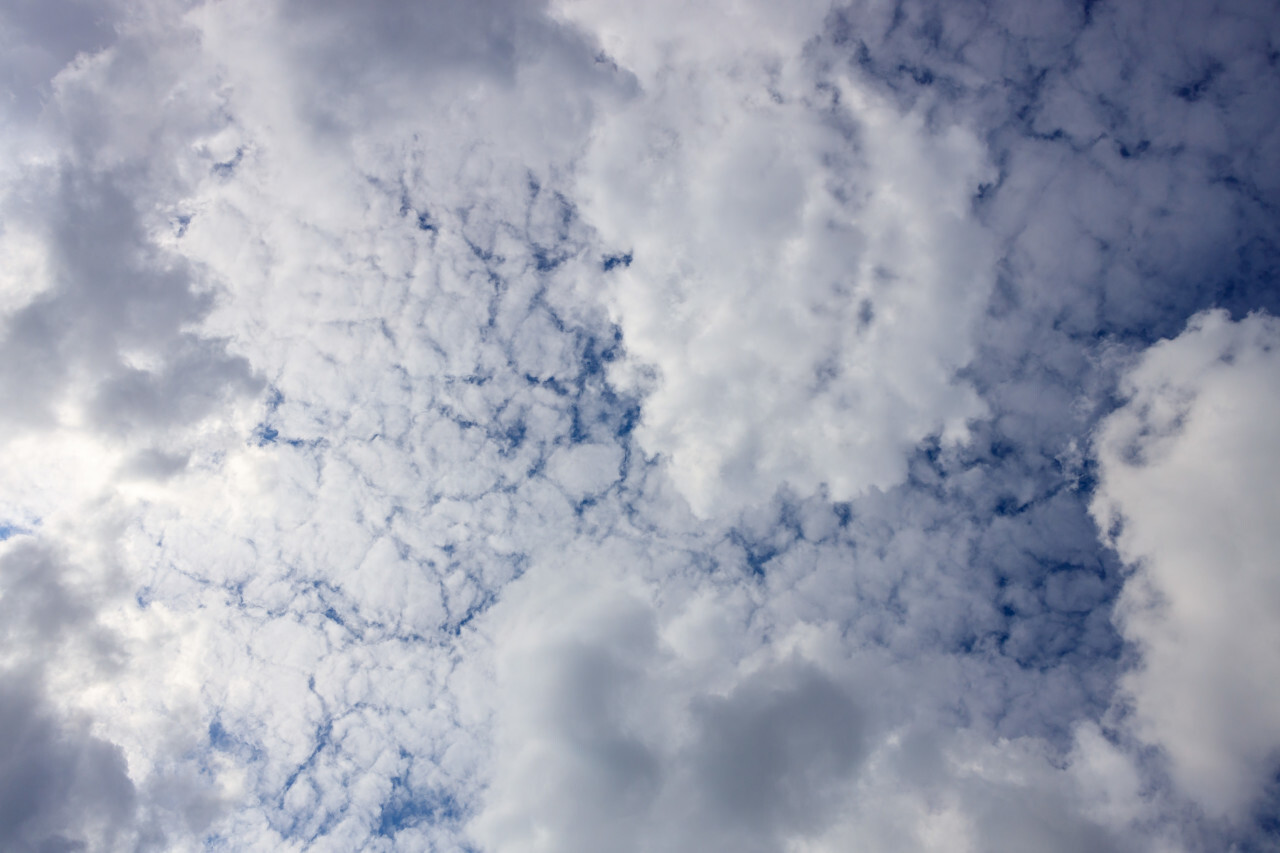 Clouds on blue sky