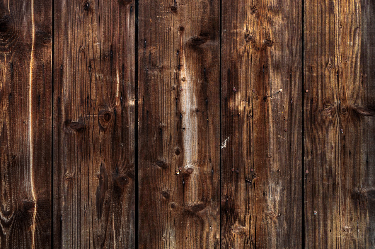 Dark brown wood plank background