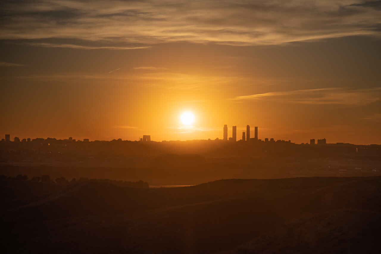 Madrid Sunset before Corona