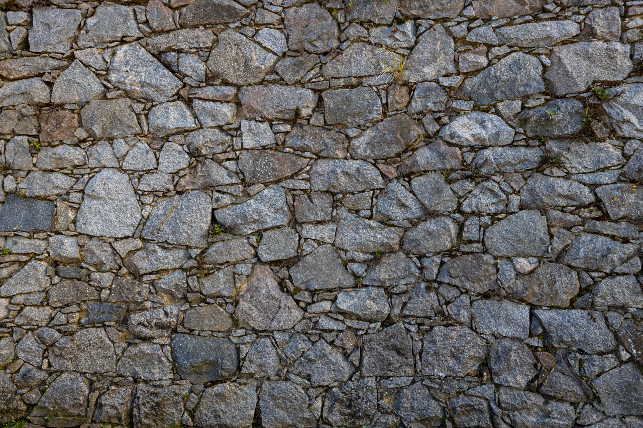 Medieval Stone Wall Texture Backgound