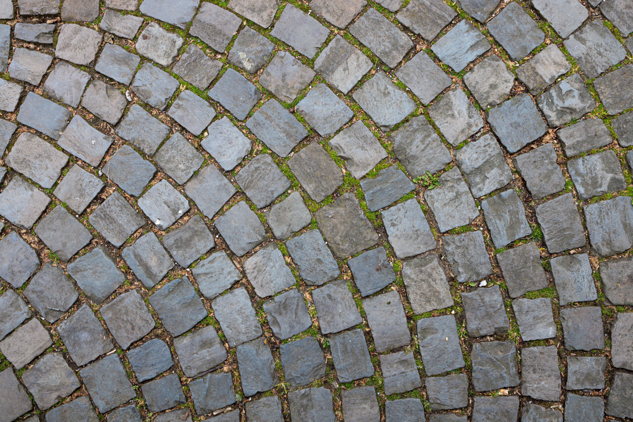 Medieval paving stone texture