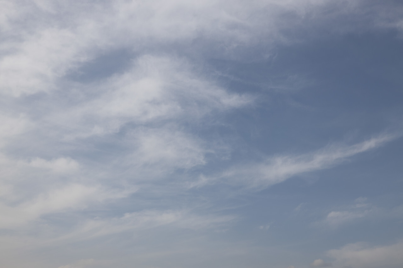High res blue sky with dense clouds