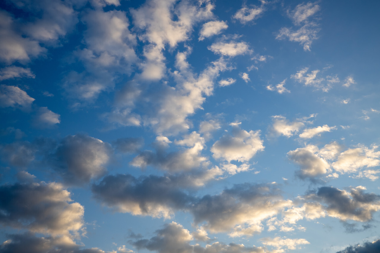 beautiful blue clouds on sky replacement