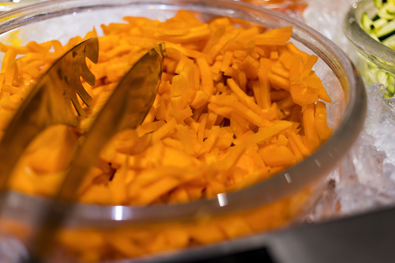 grated carrots