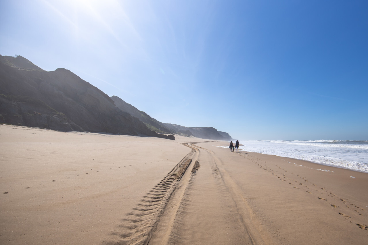 Sandy beach in Portugal