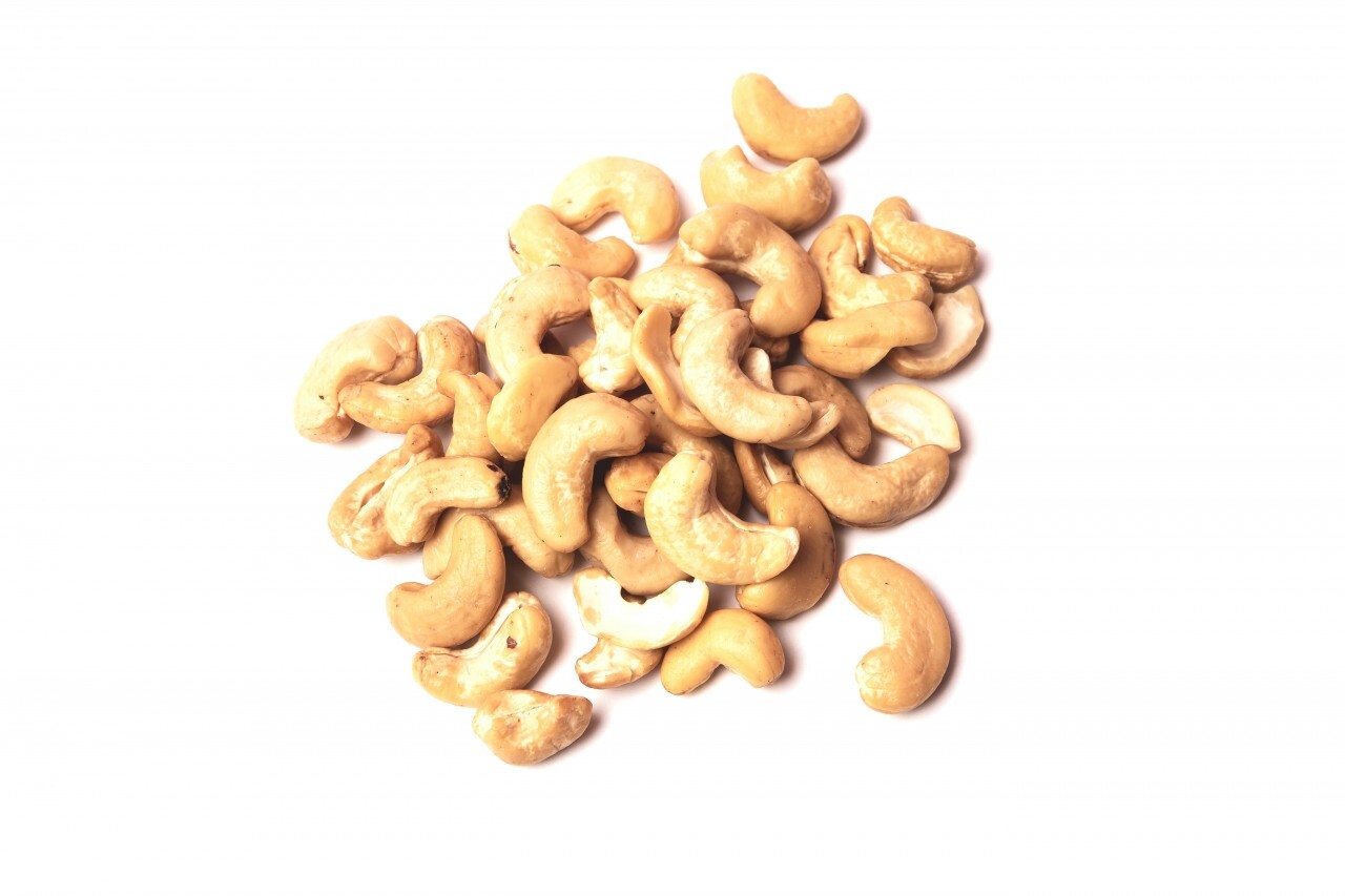 cashew nuts isolated on white background