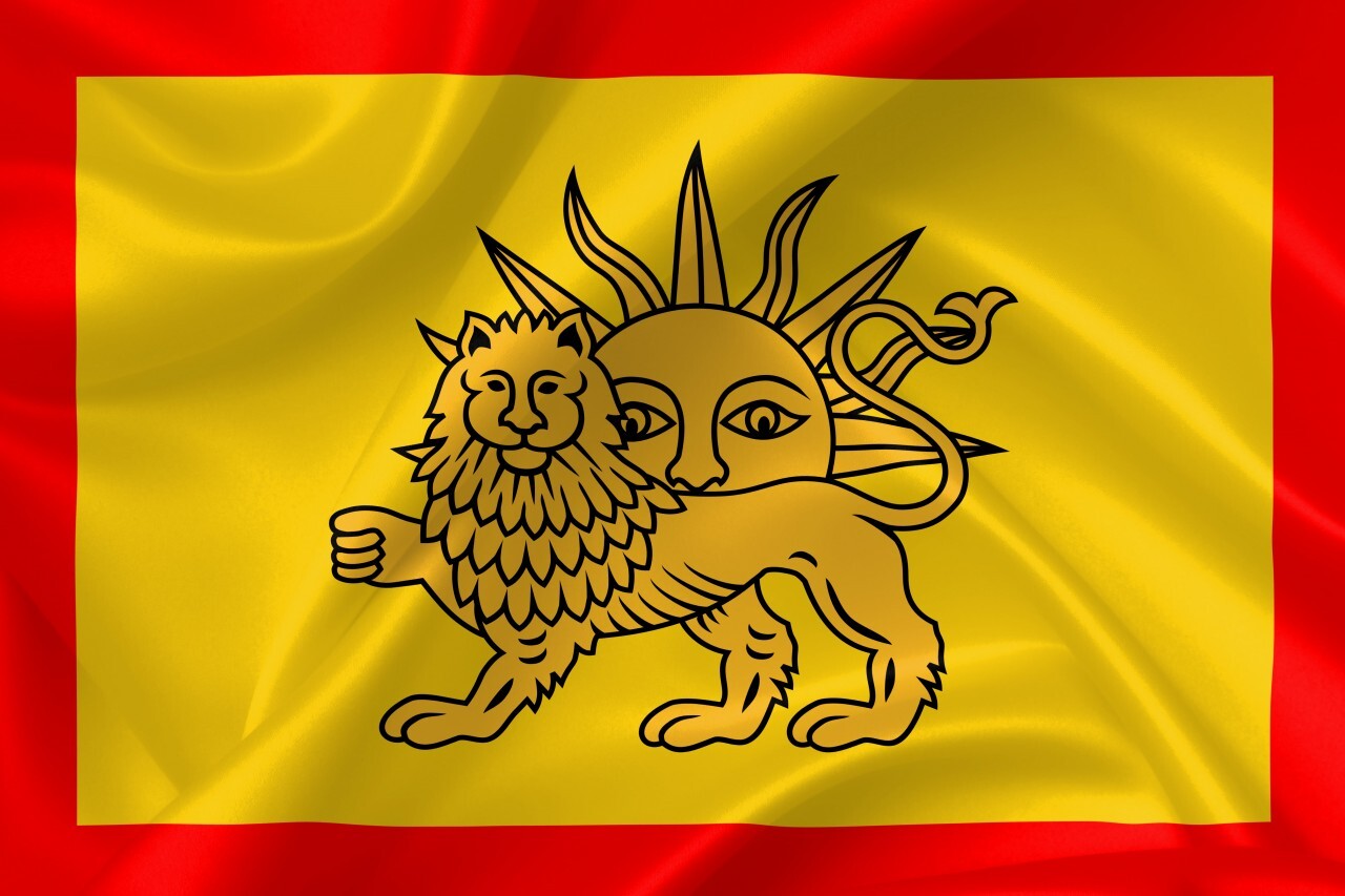 royal flag of nadir shah