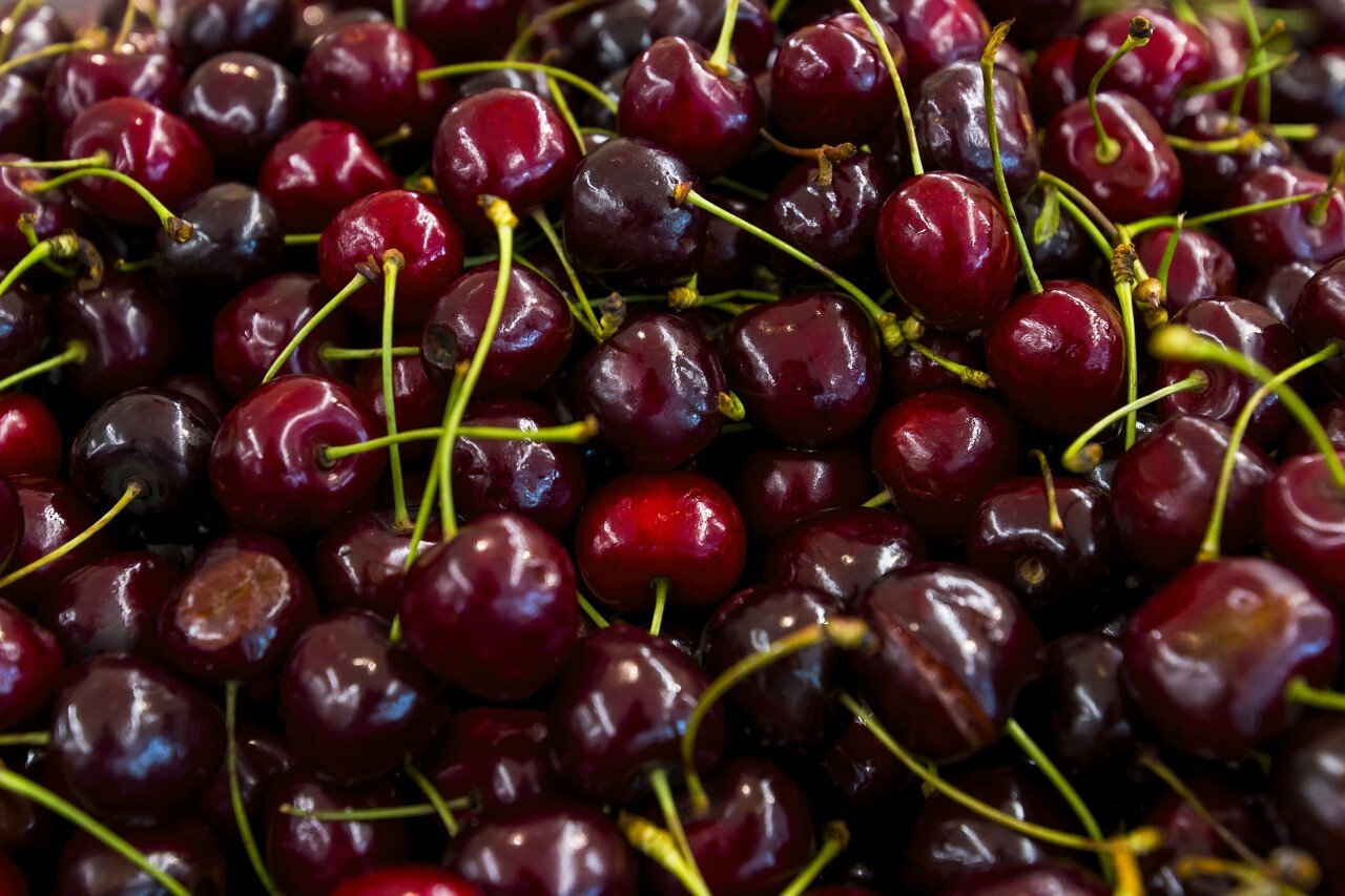 cherries from the market