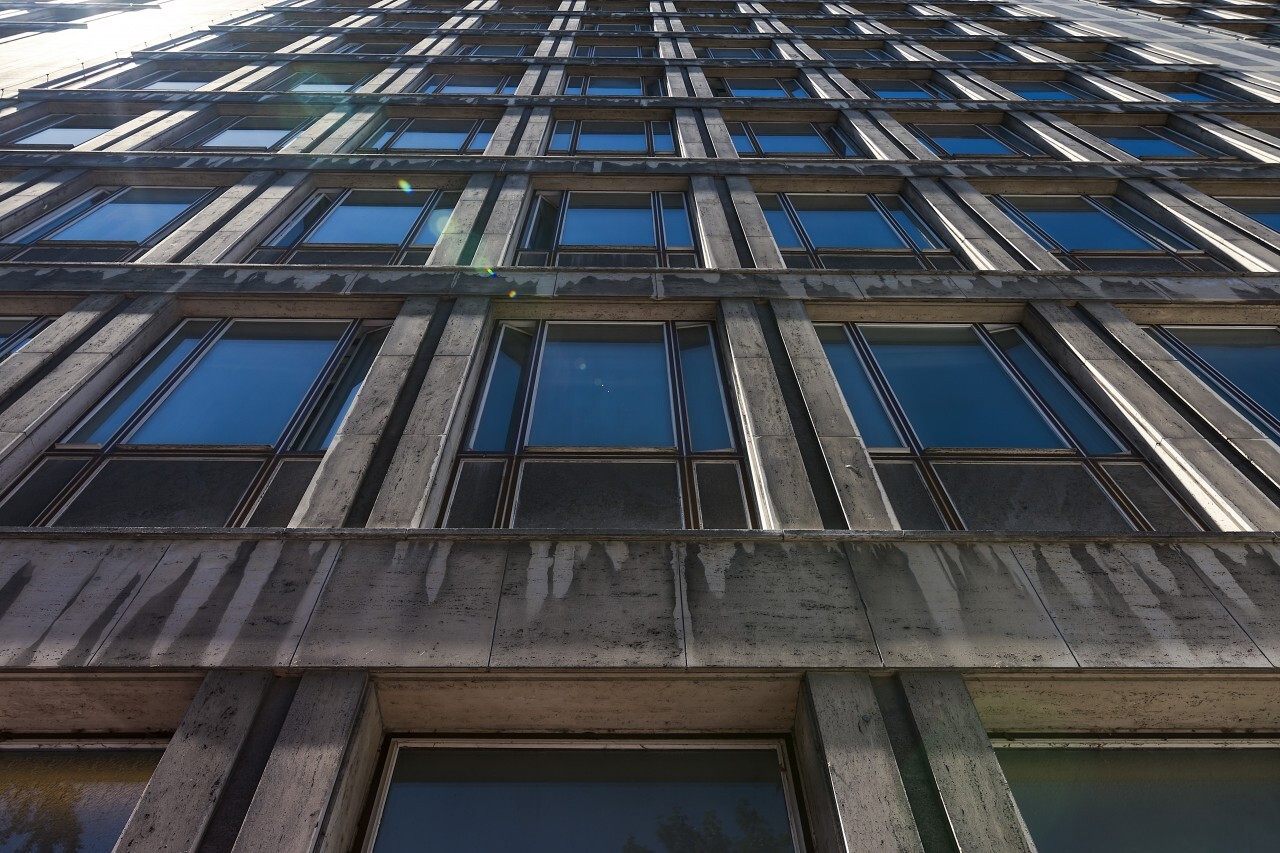 skyscraper windows