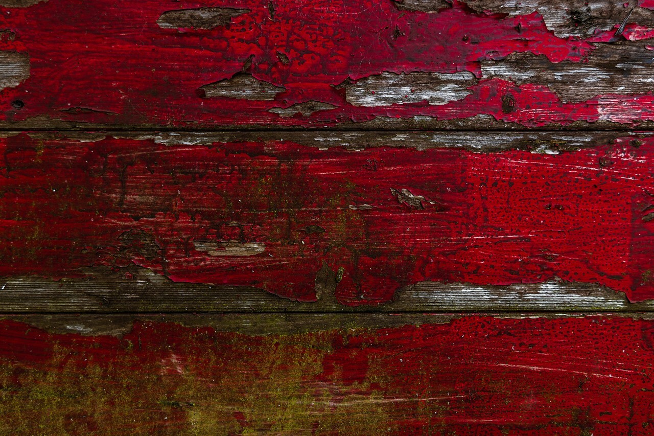 weathered red wooden wall texture background