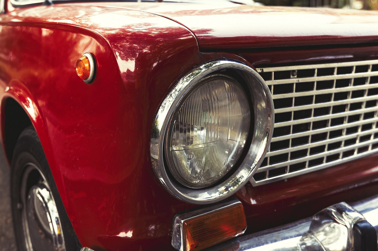 red lada front light