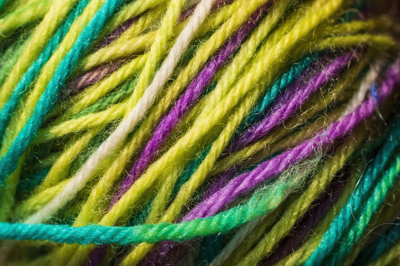 colorful wool background