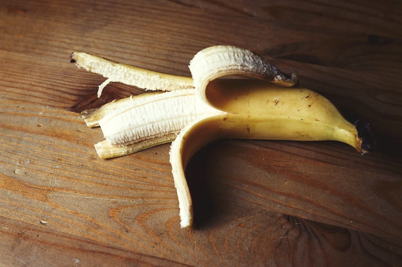 peeled banana