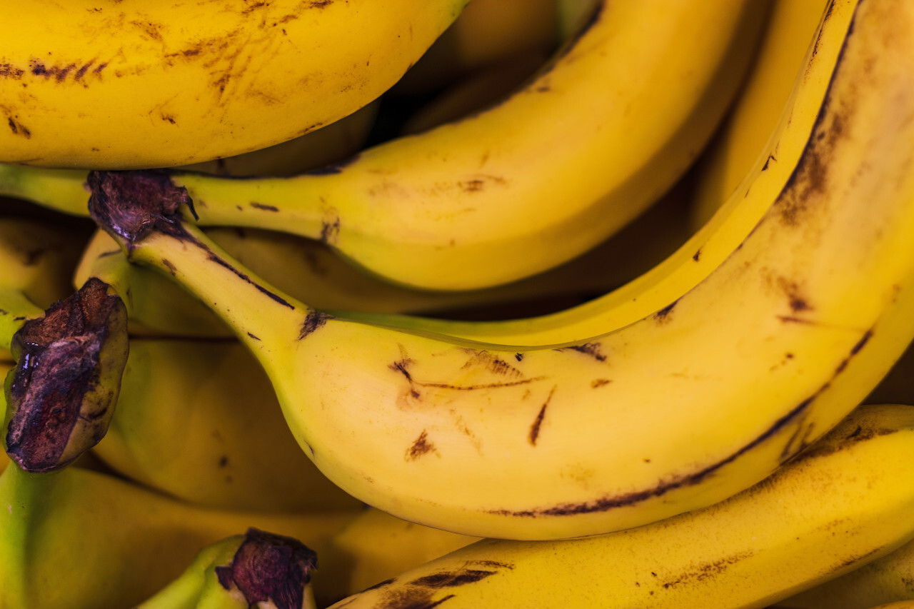 yellow battered bananas background