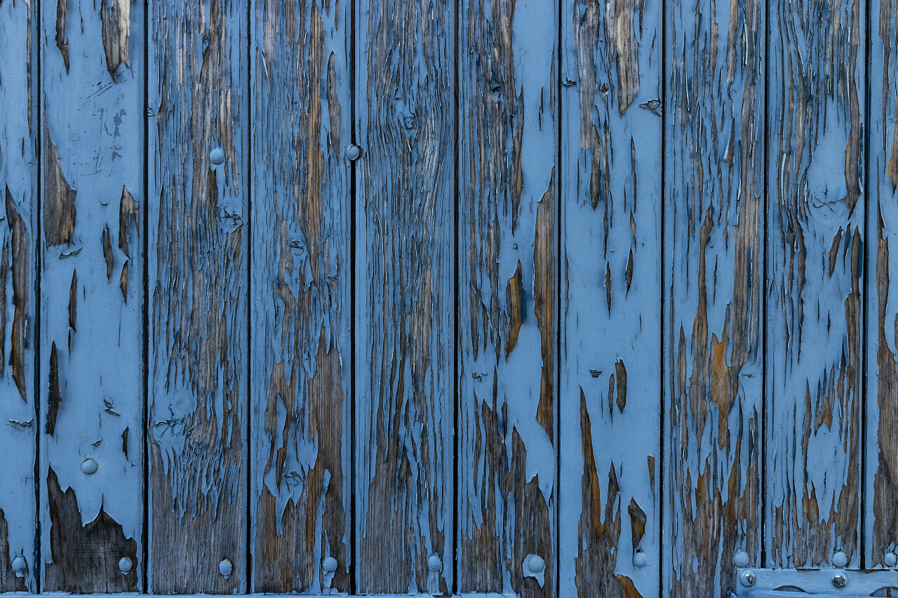 old blue wooden wall texture