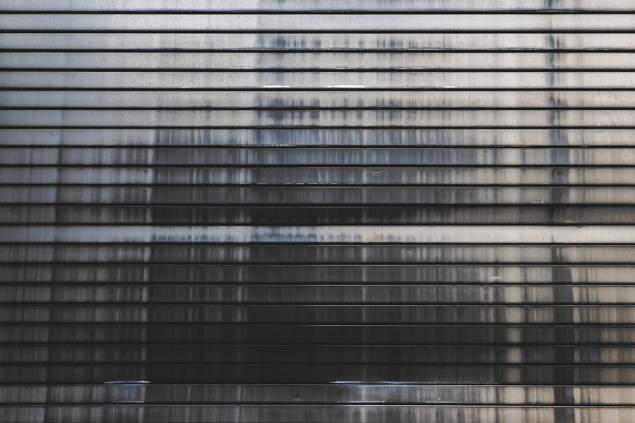 metal shutters garage texture