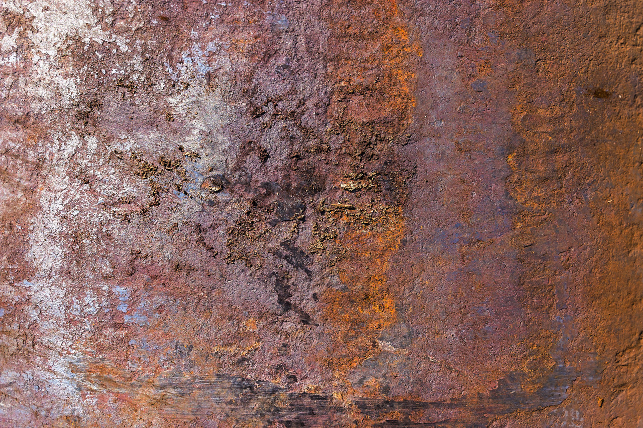 weathered red rusty metal texture