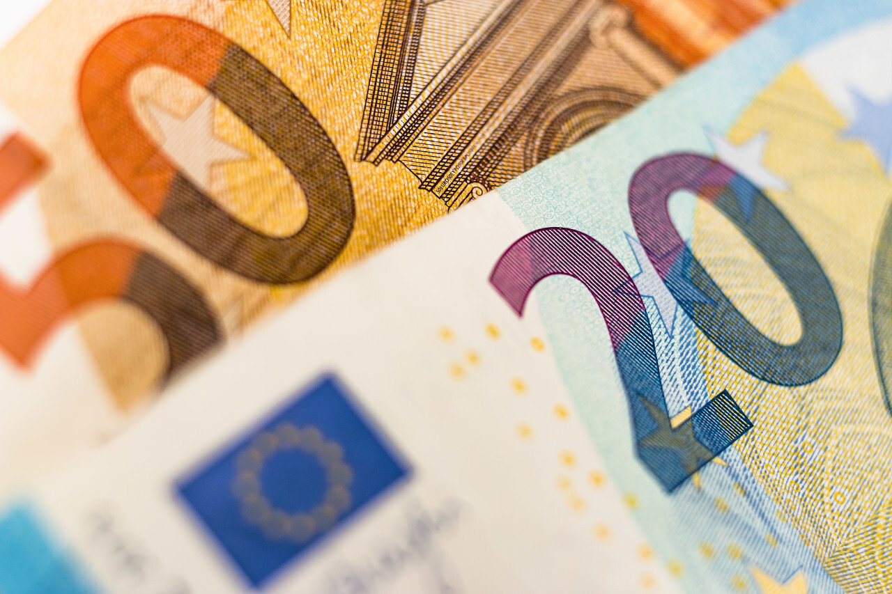 euro currency background