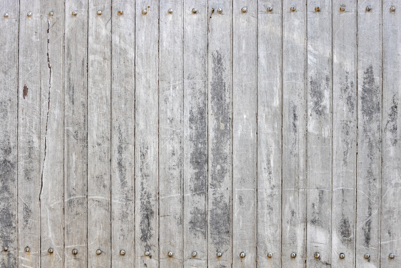 old grunge white wood background