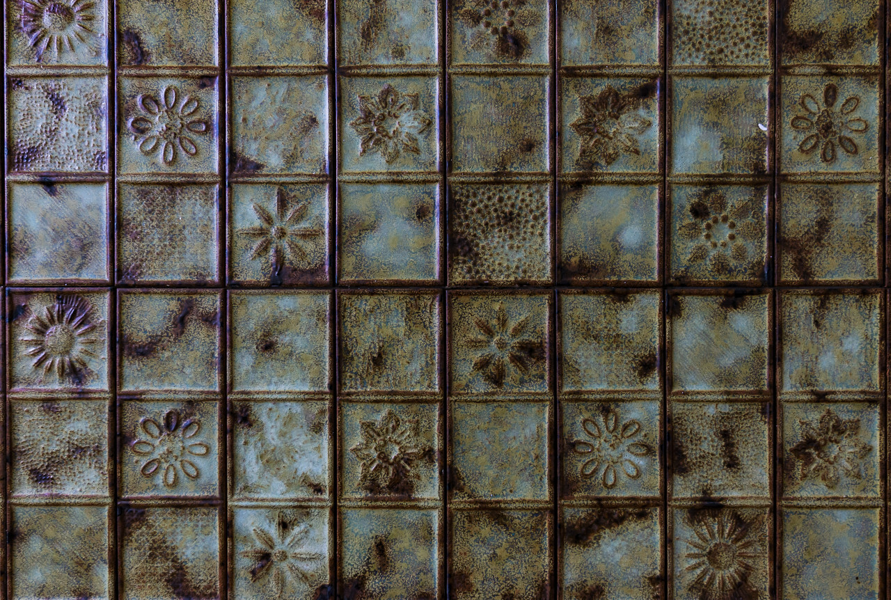 vintage old kitchen tile texture