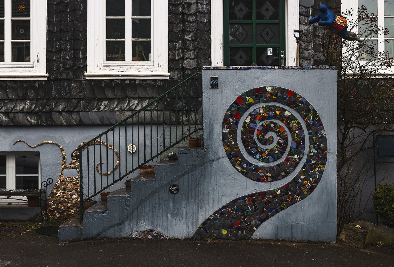 urban mosaic stairs