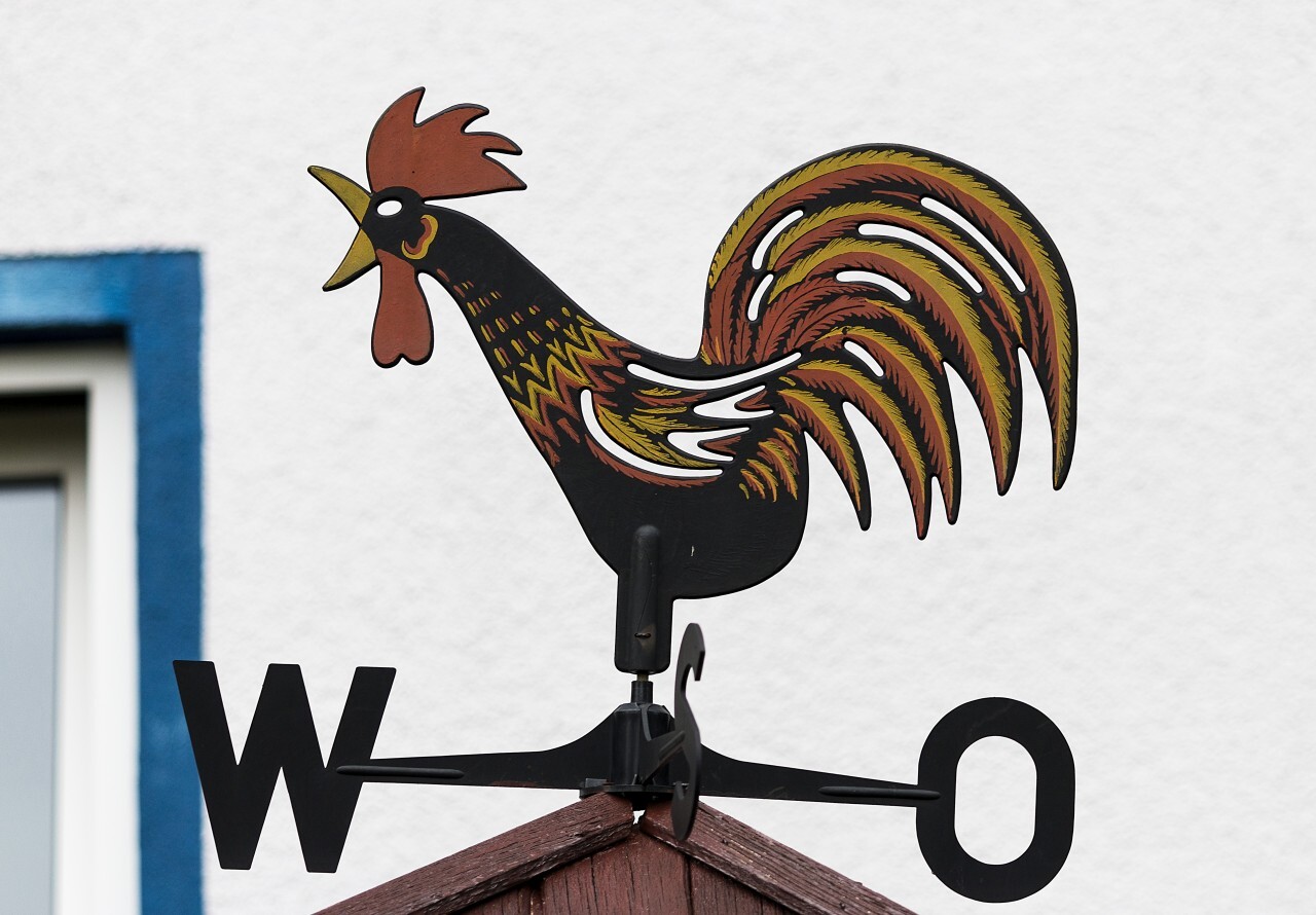 Wind cock sign