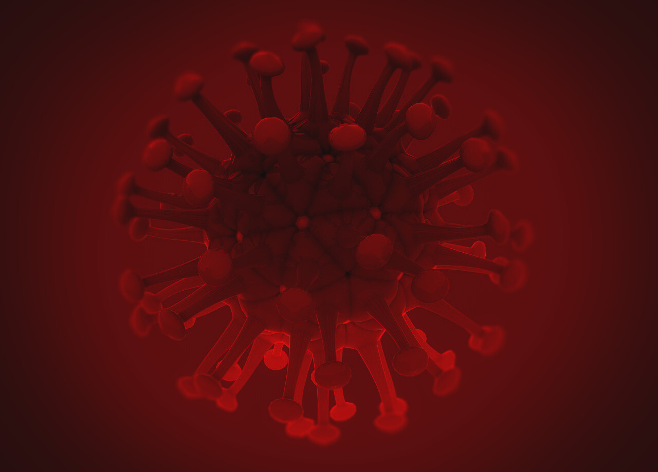 corona virus red