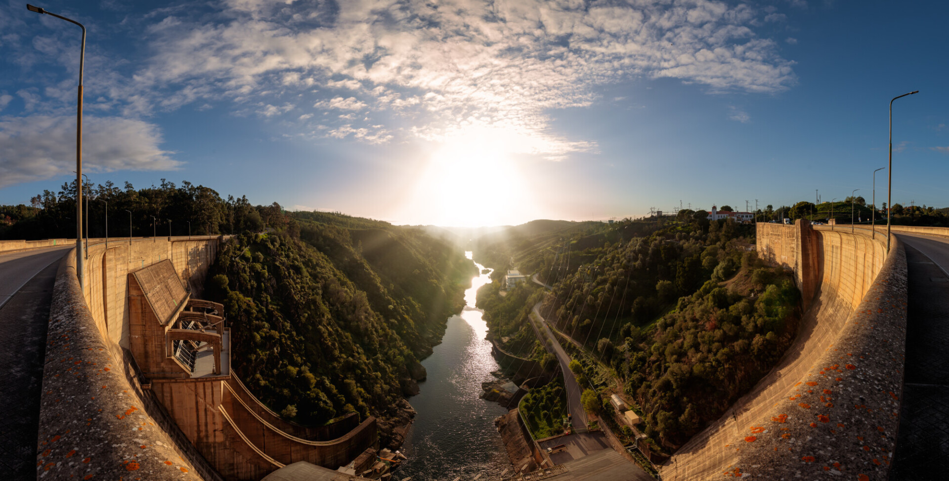 The Castelo do Bode dam (Portuguese: Barragem de Castelo do Bode) dams the Zêzere River, a tributary of the Tejo, to form a reservoir.