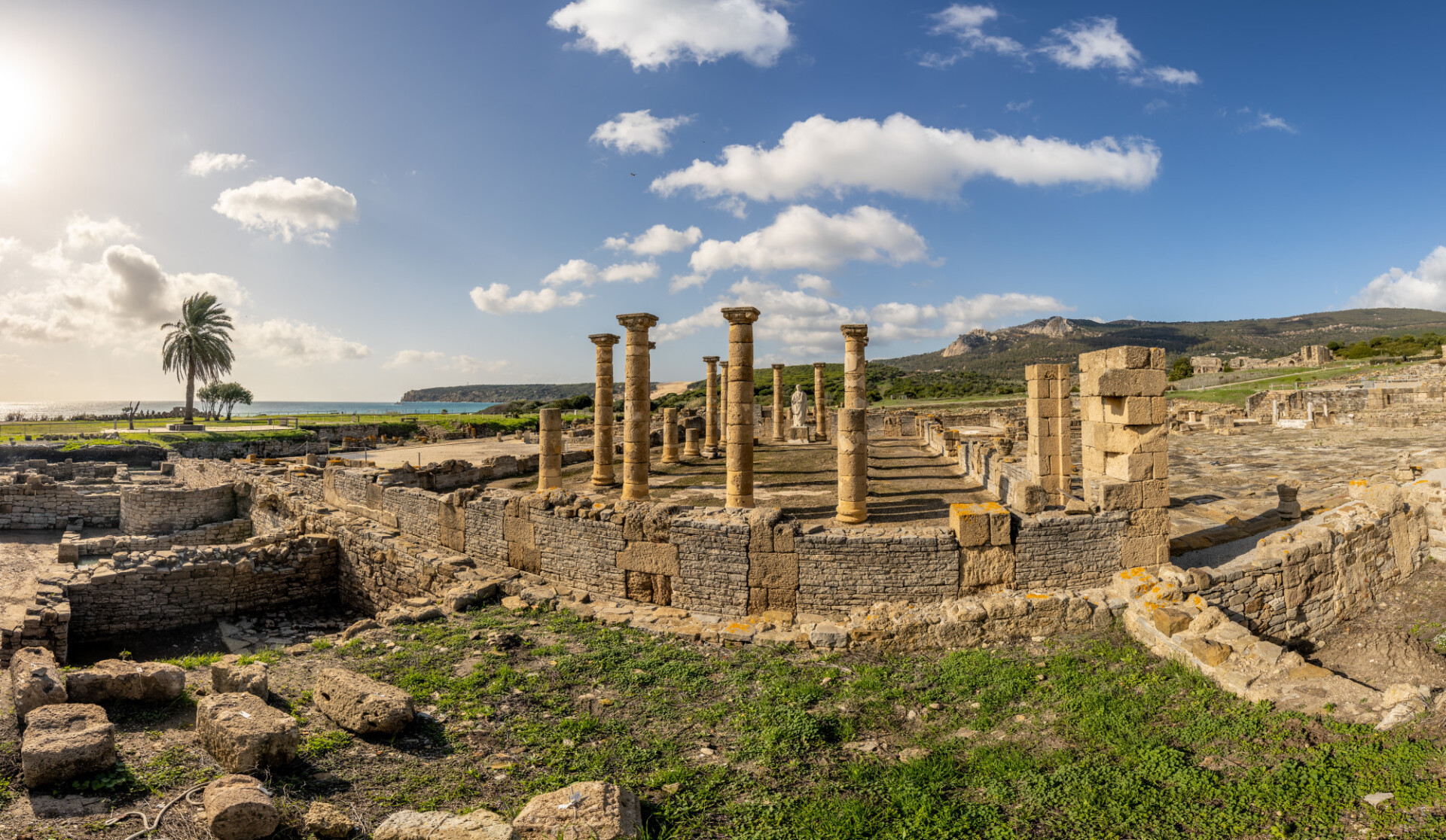 Archaeological excavation site of a Roman city in Spain