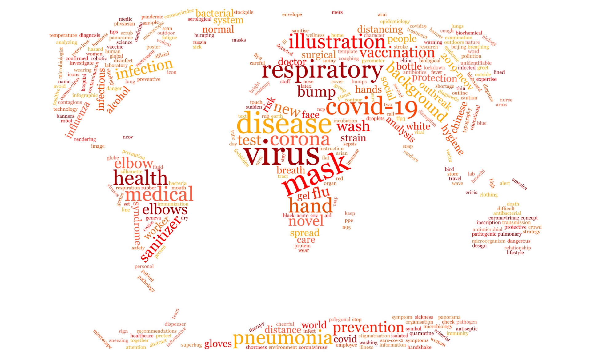 covid 19 tag cloud corona worldmap