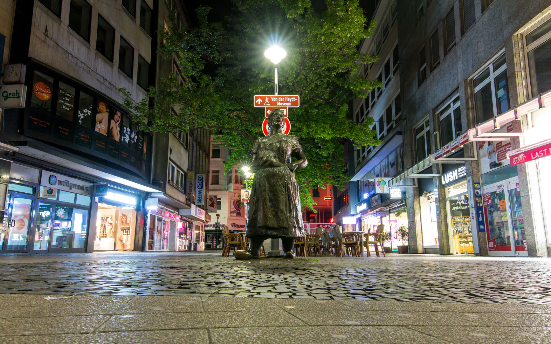 Wuppertal City at night