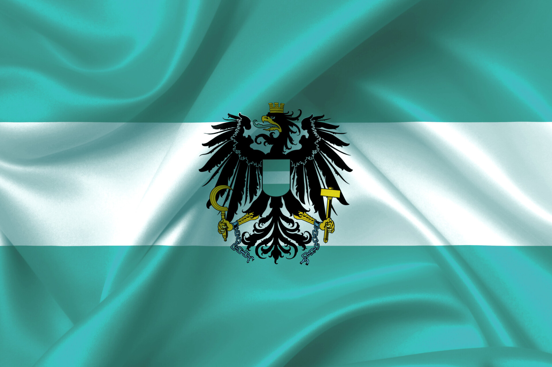 Turquoise Austria flag crisis