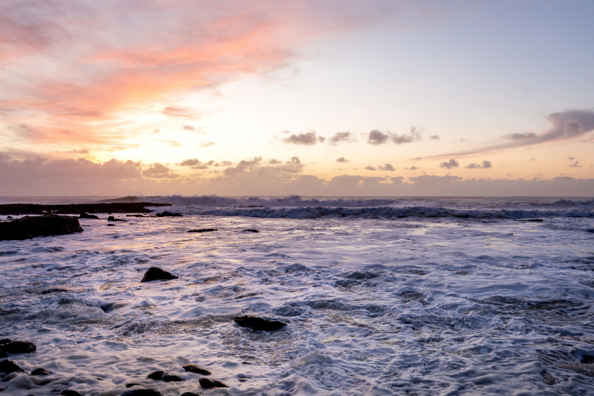 Praia do Penedo Mouro Waves Seascape in Portugal