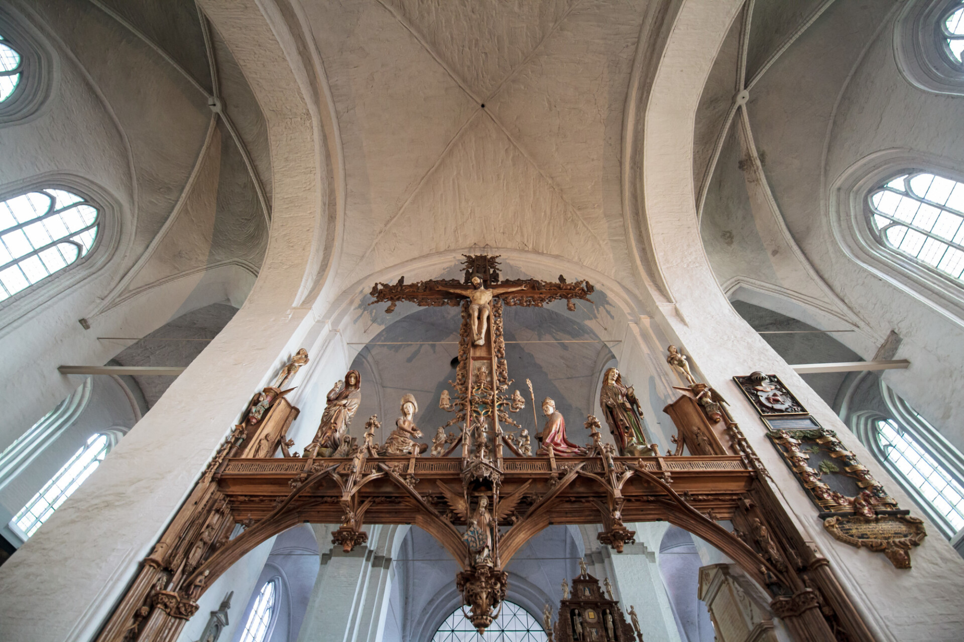 Jesus Cross in a Cathedral by Lübeck