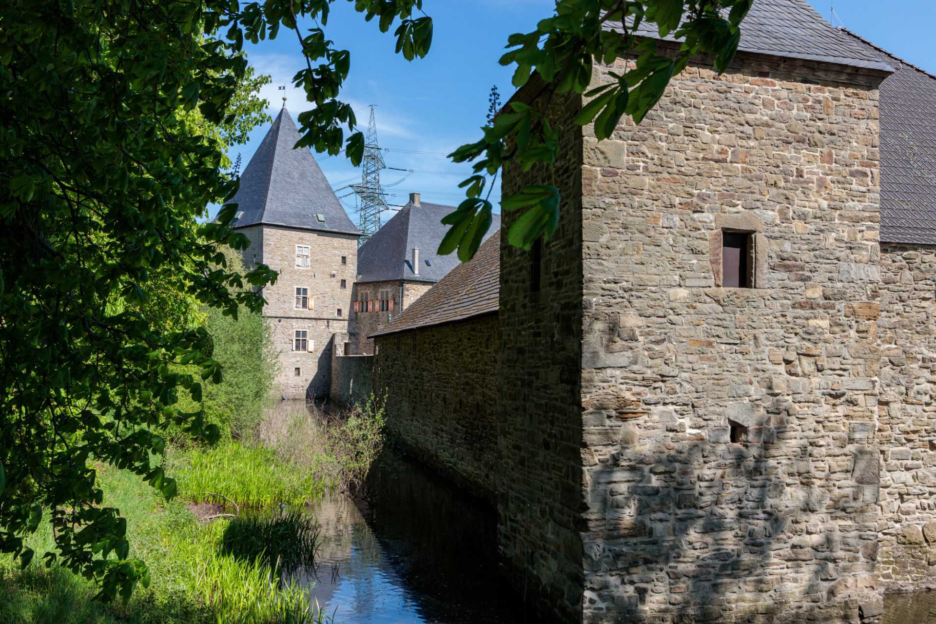 Castle with moat in Germany - Haus Kemnade