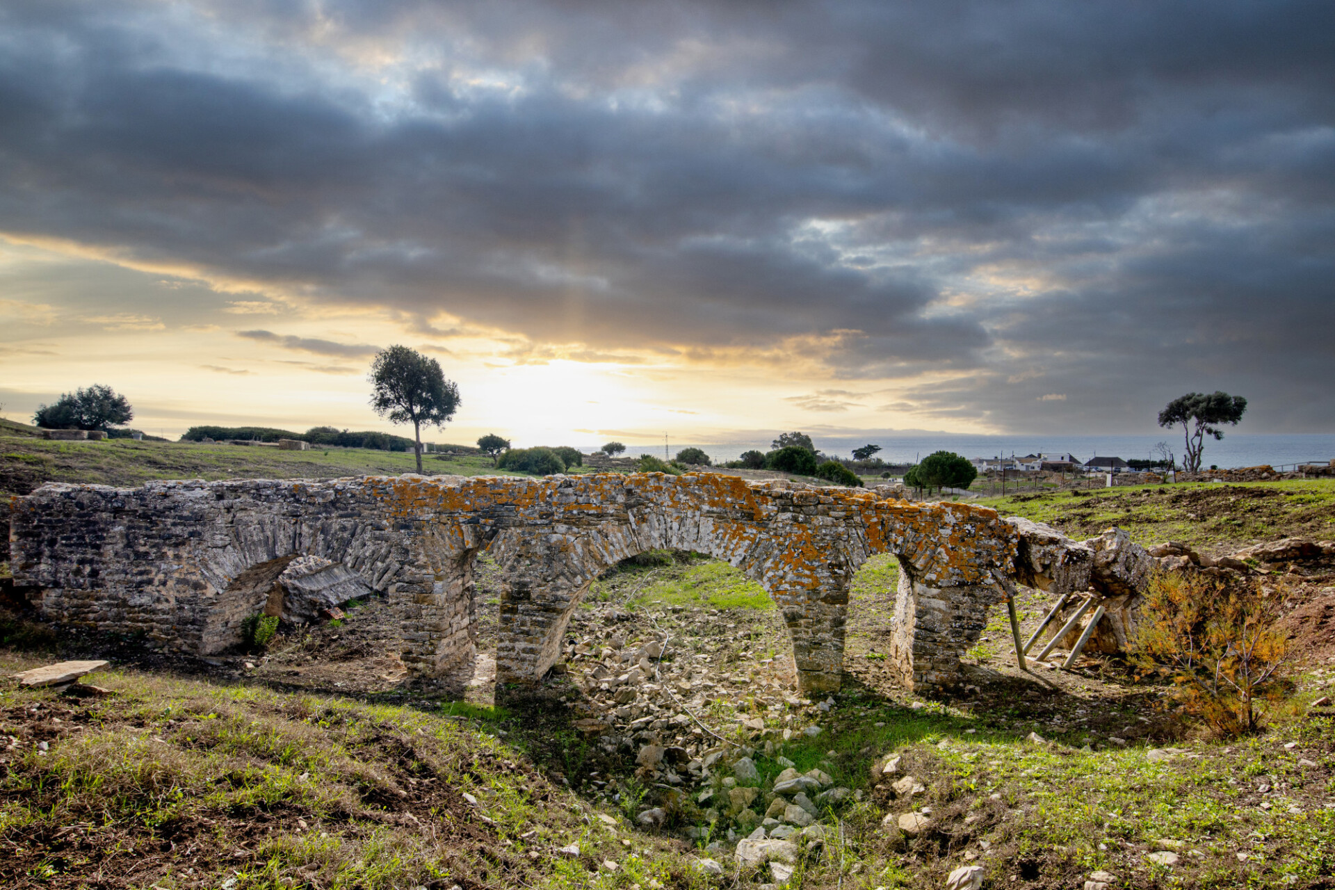 Dilapidated bridge in Spain