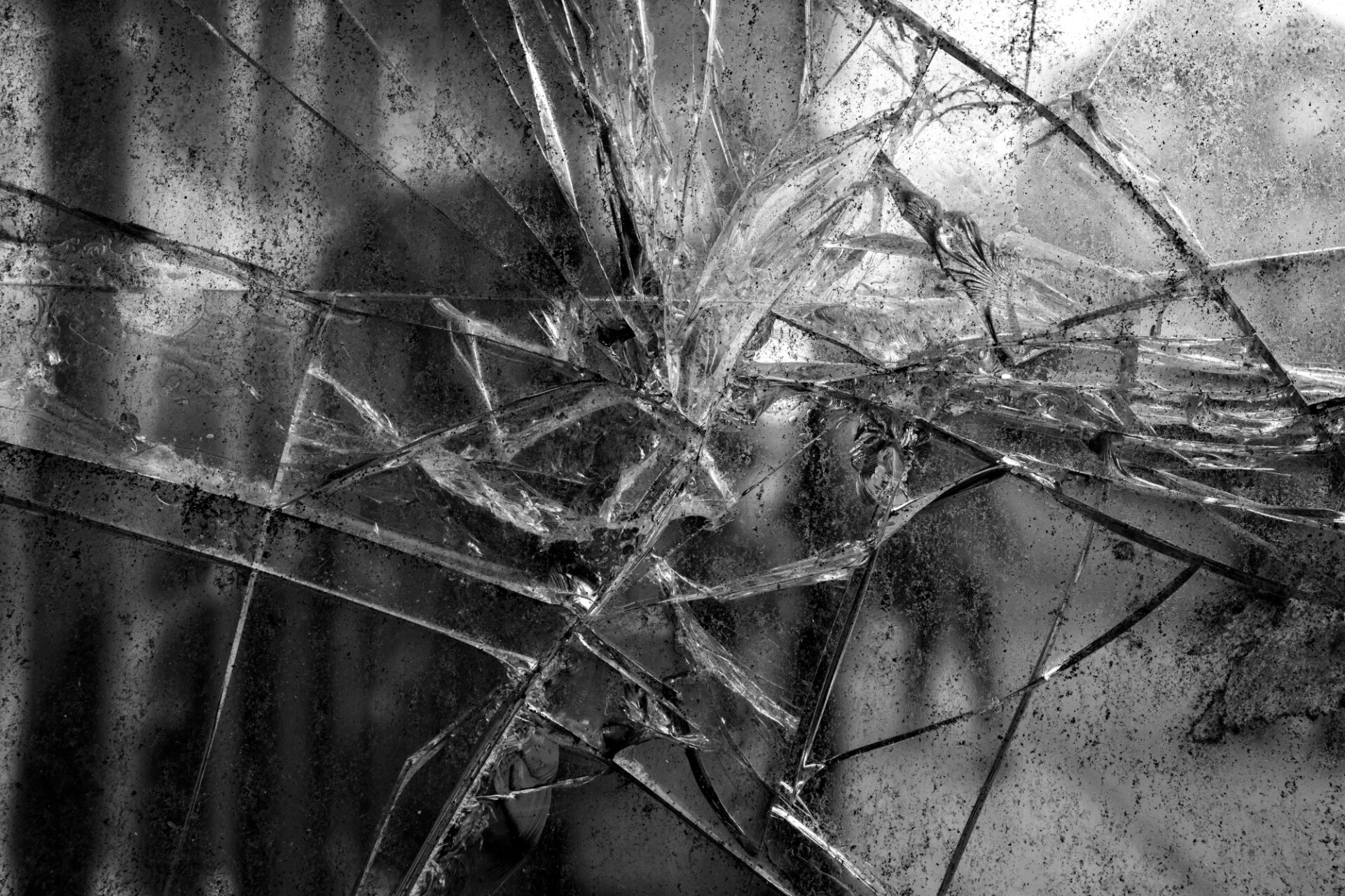 cracked window glass background