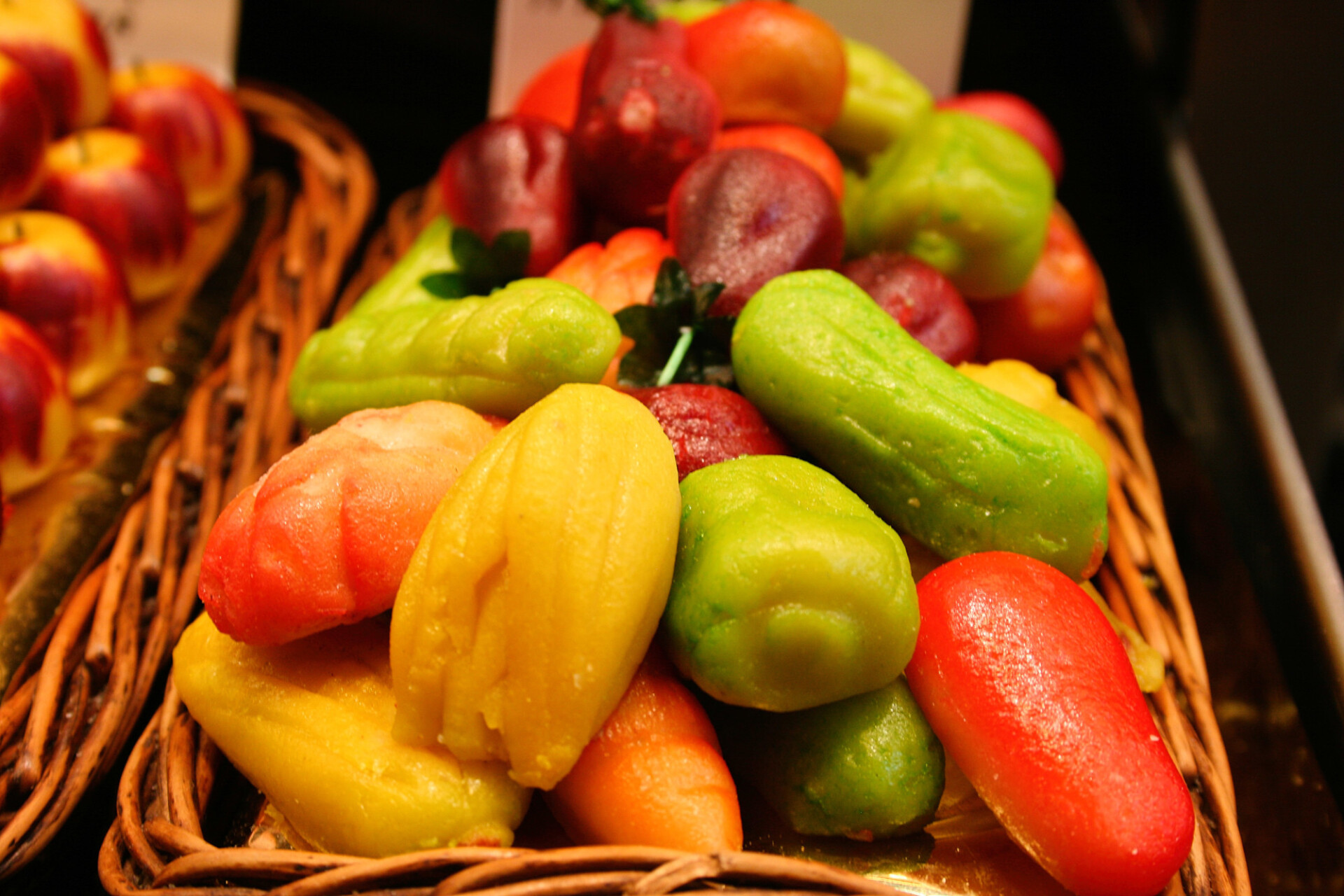 marzipan vegetables