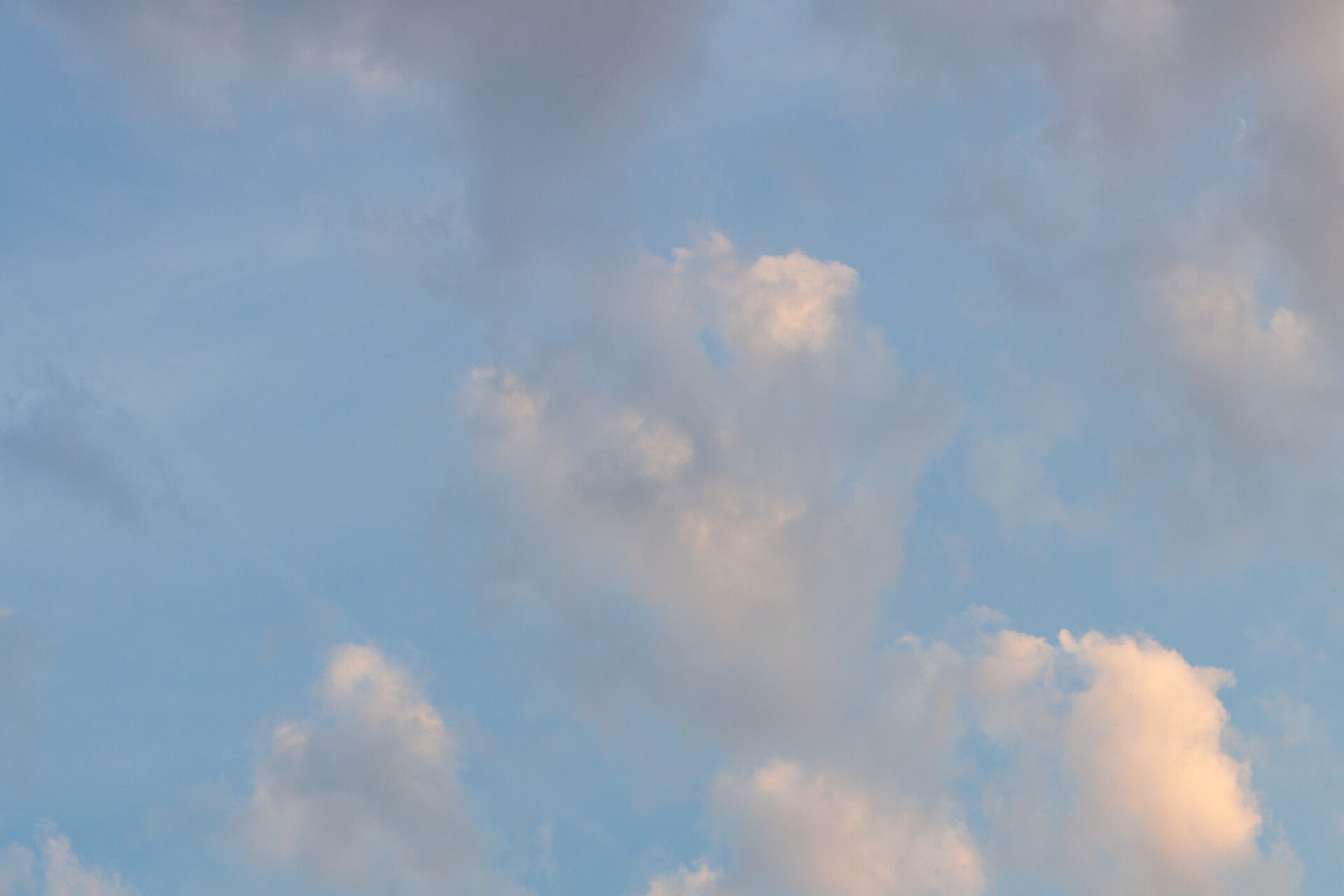 Beautiful sky with soft clouds