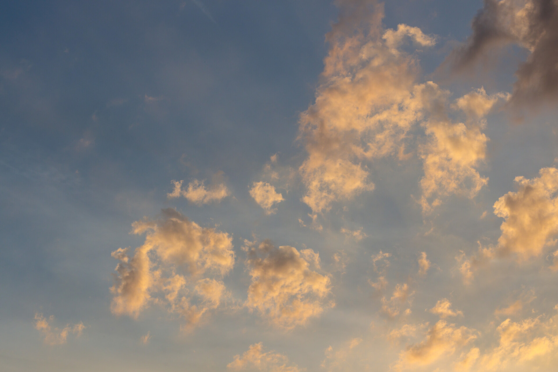 Sunset clouds in the sky