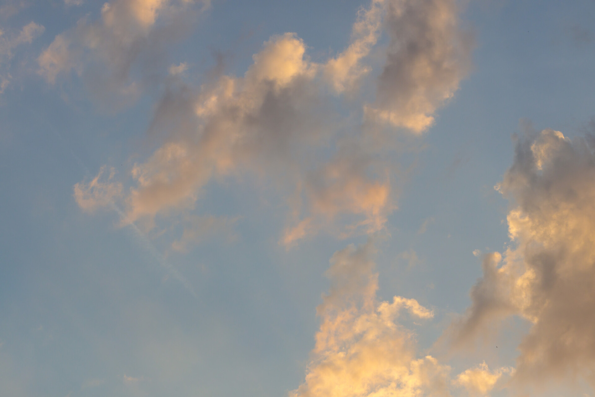 Sunset clouds in the sky