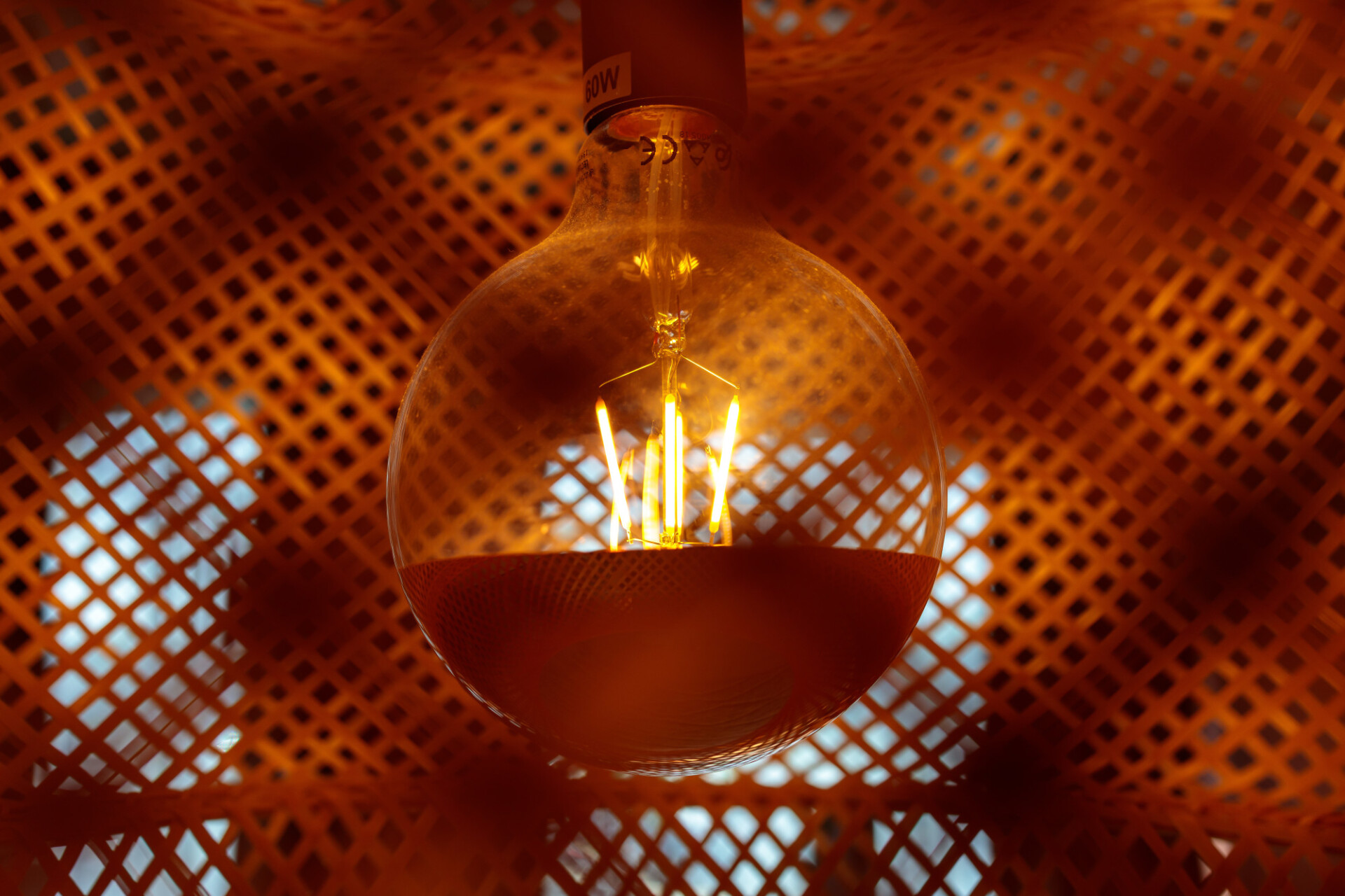 Light bulb in a lamp