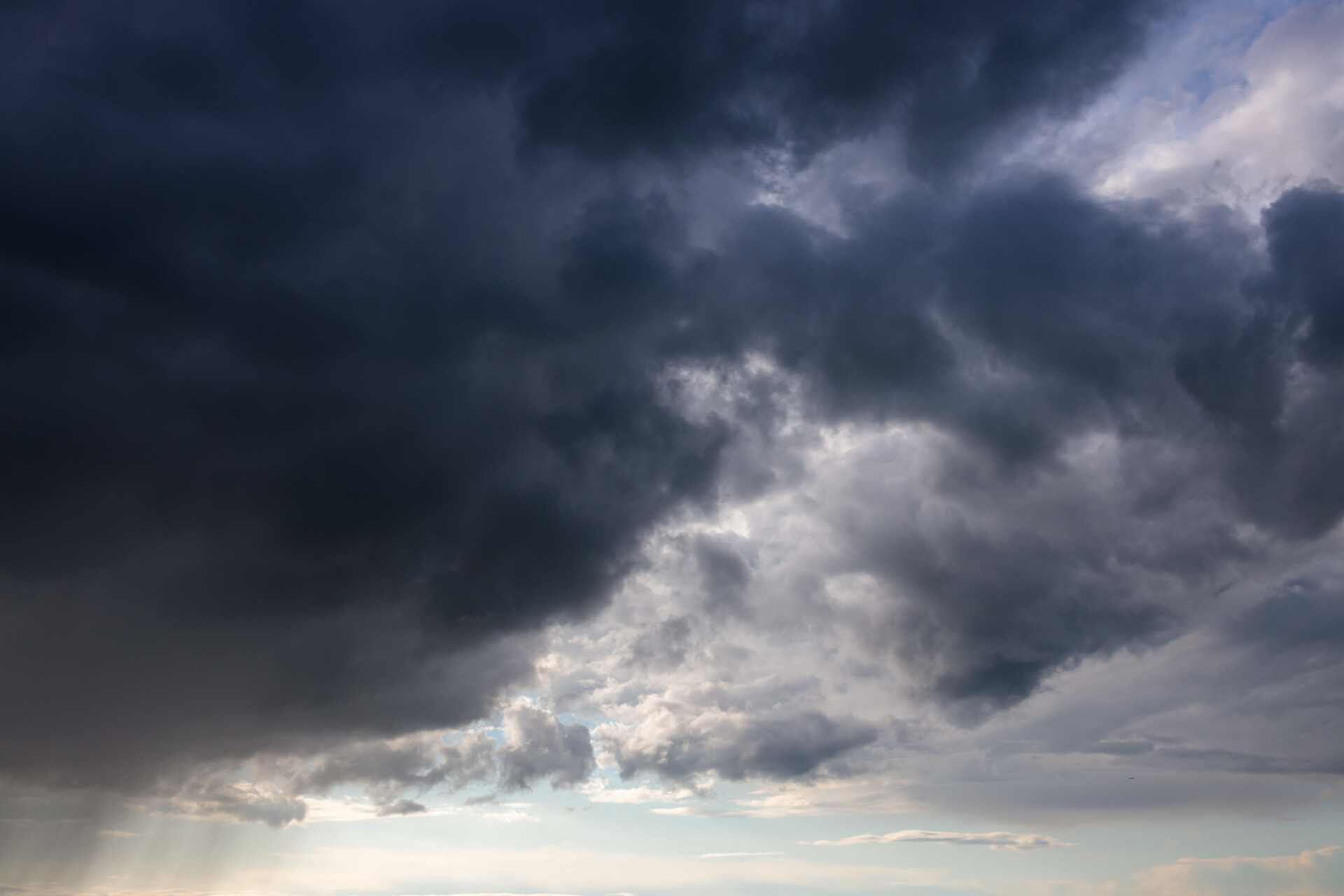 Stormy cloudy sky background for sky replacement