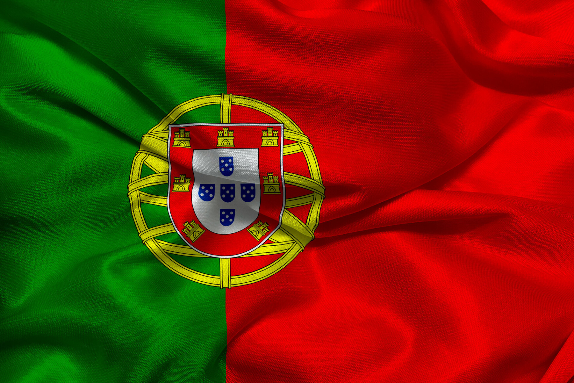 The flag of Portugal - Bandeira de Portugal