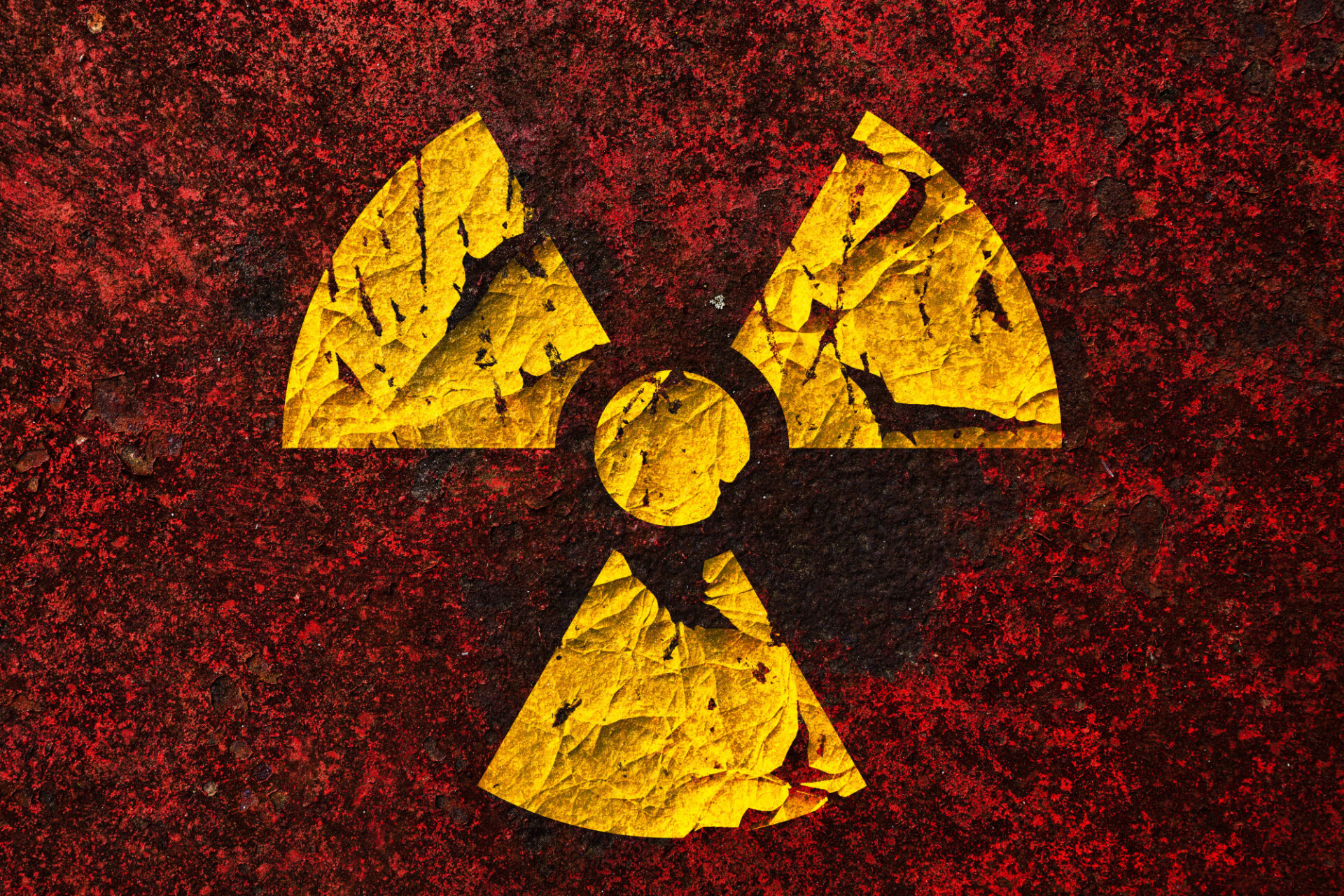 Grunge Radioactivity symbol