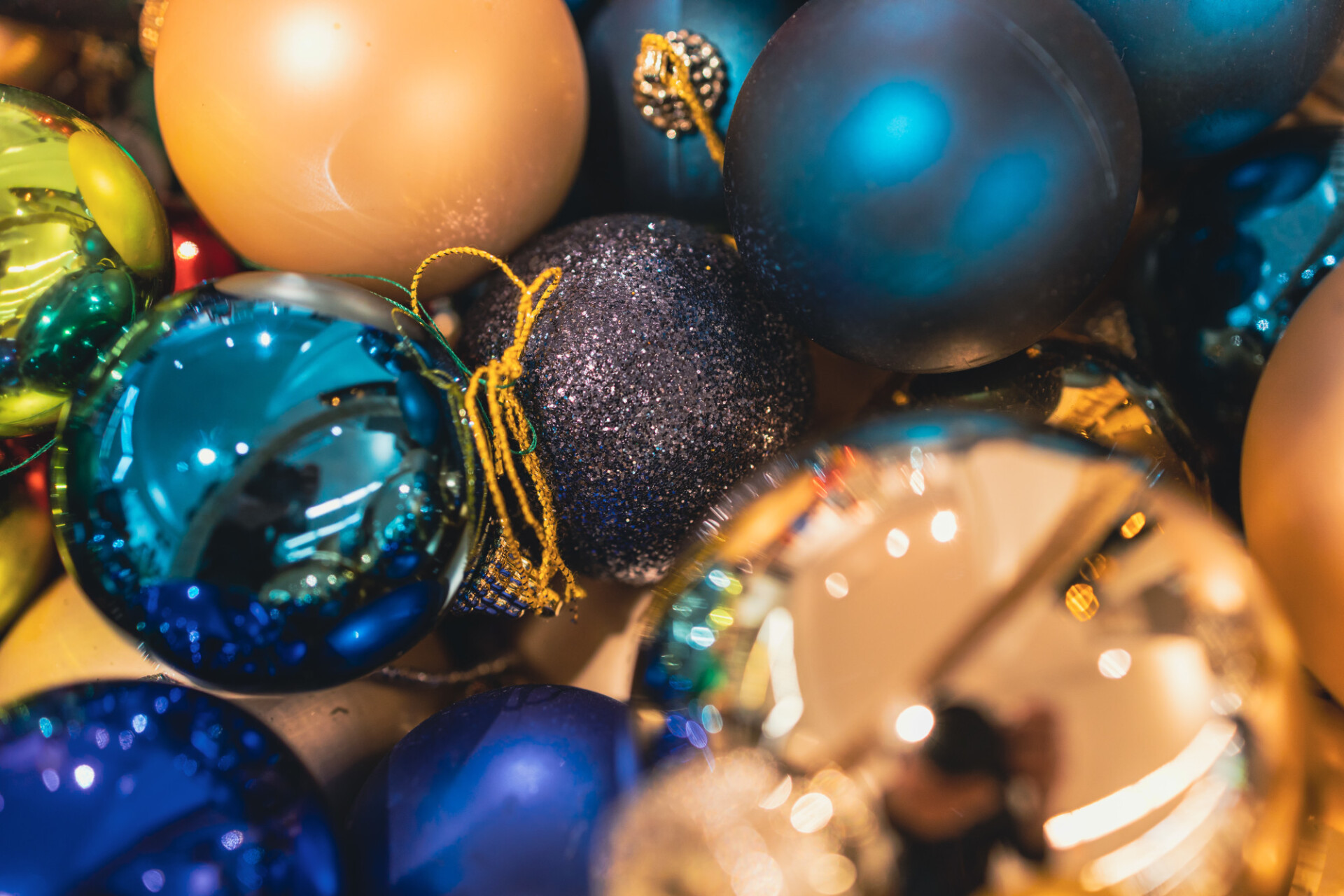 Colourful Christmas balls