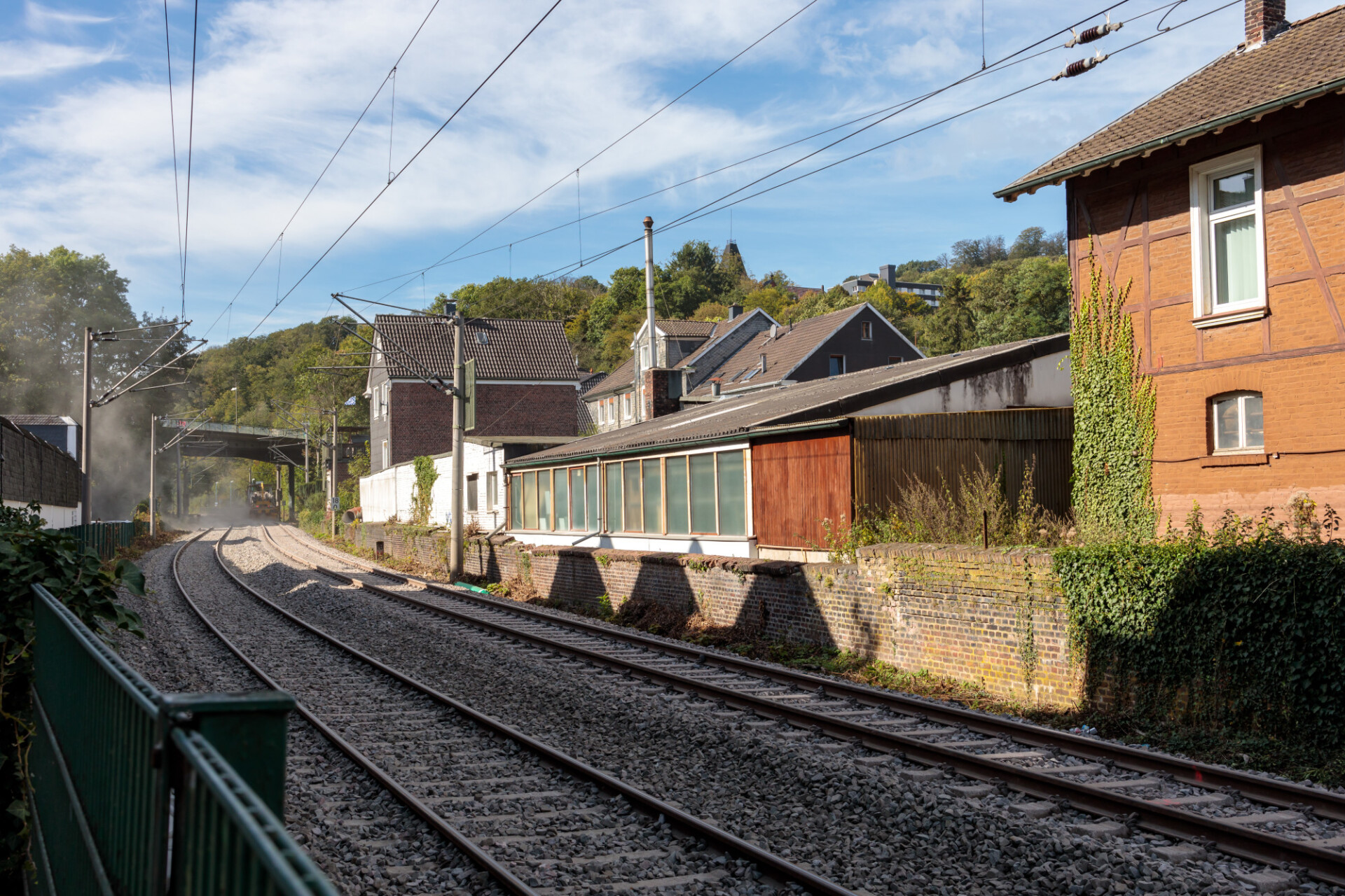 Construction work on the tracks