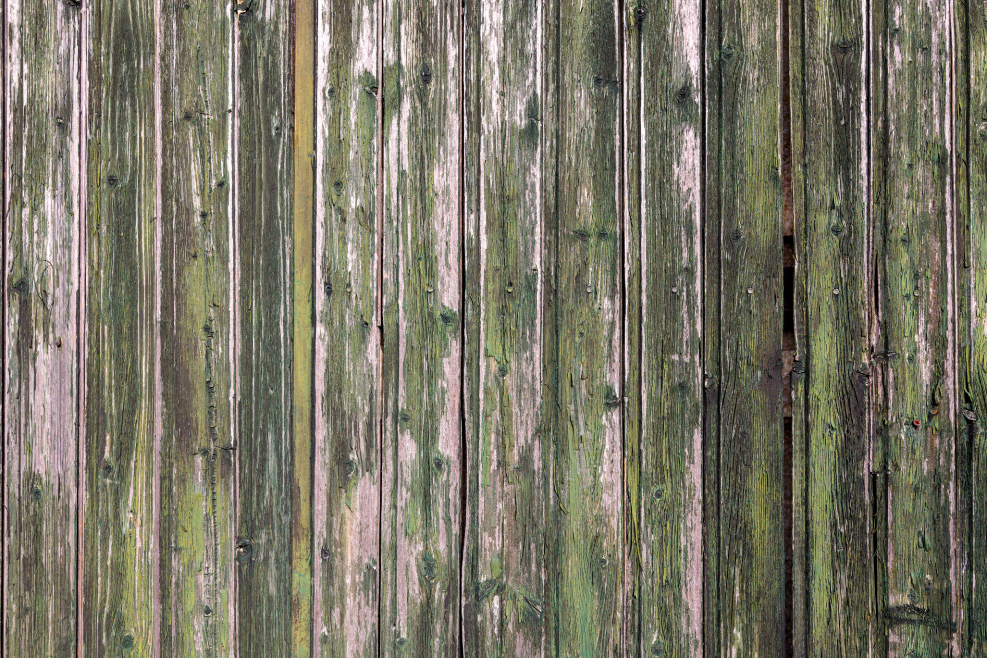 weathered green wood slats texture