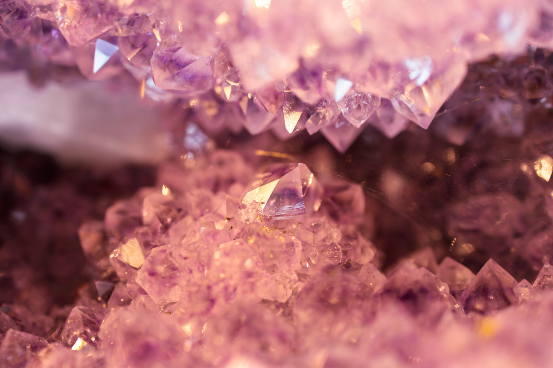 Background macro texture of purple amethyst