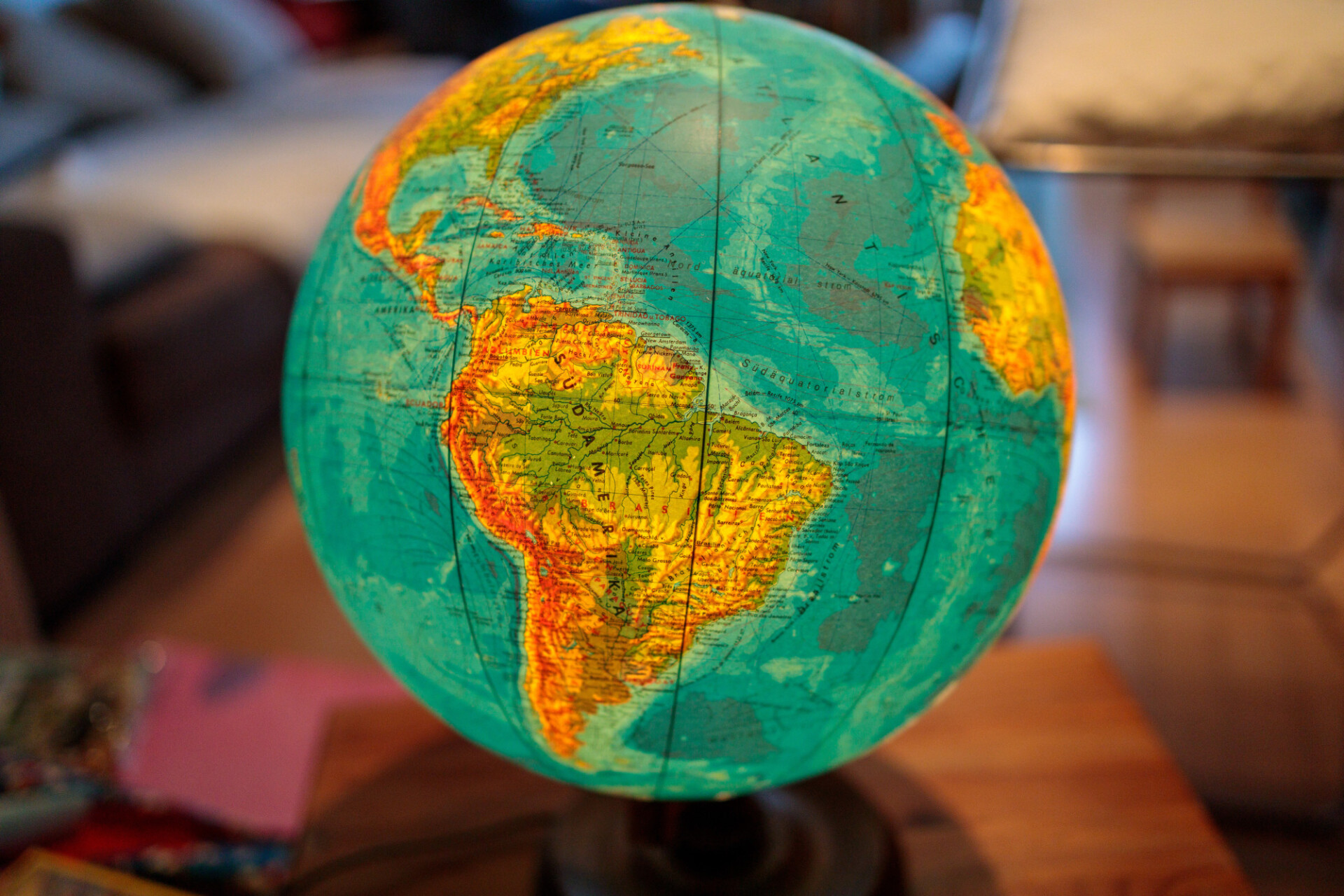 South America Globe